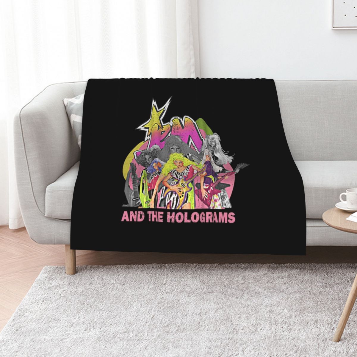 3D Printing Hologram - Jem Retro and the holograms Throw