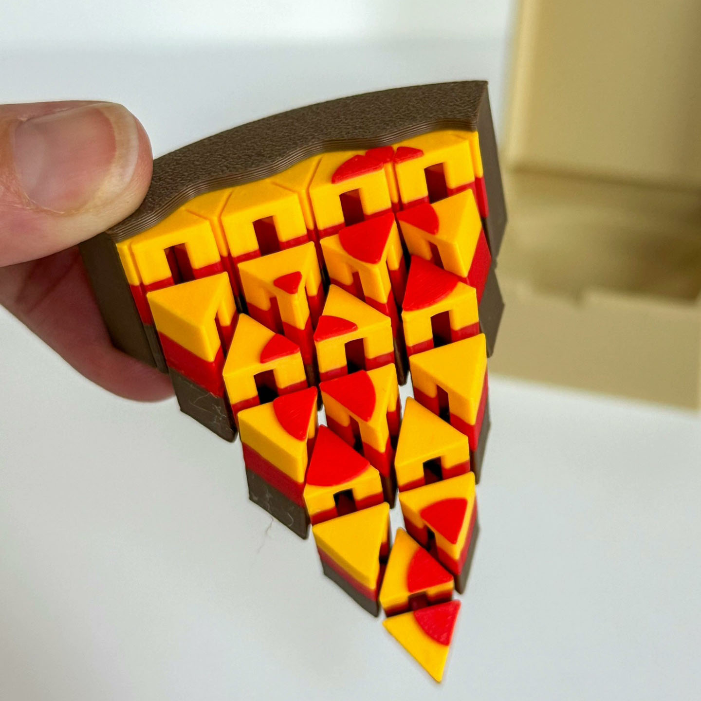 3D Printing Food - 3D Printed Mini Pizza sculpture Figurine,