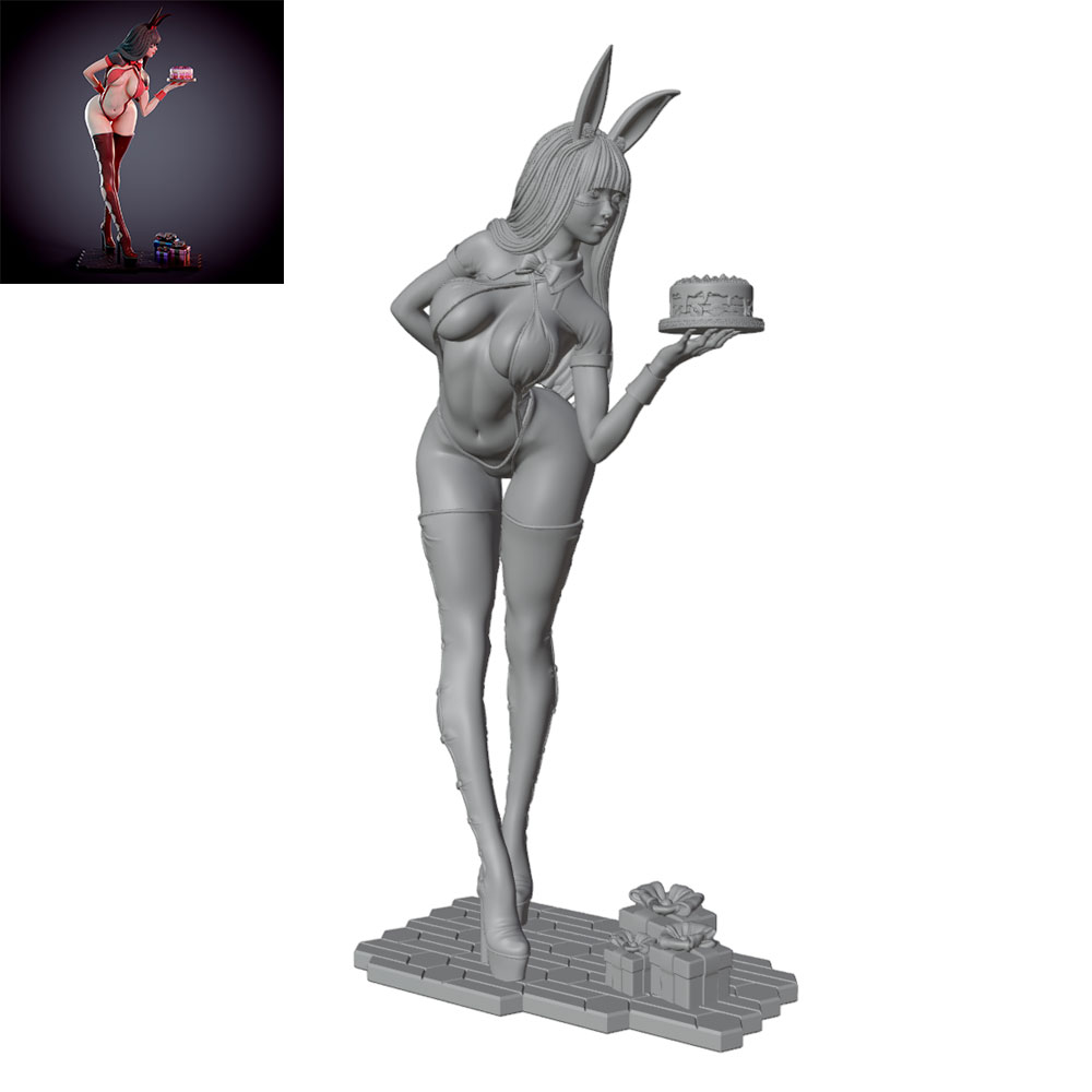 3D Printing Jobs - 1/24/12/6 Holiday Party Theme Bunny Girl