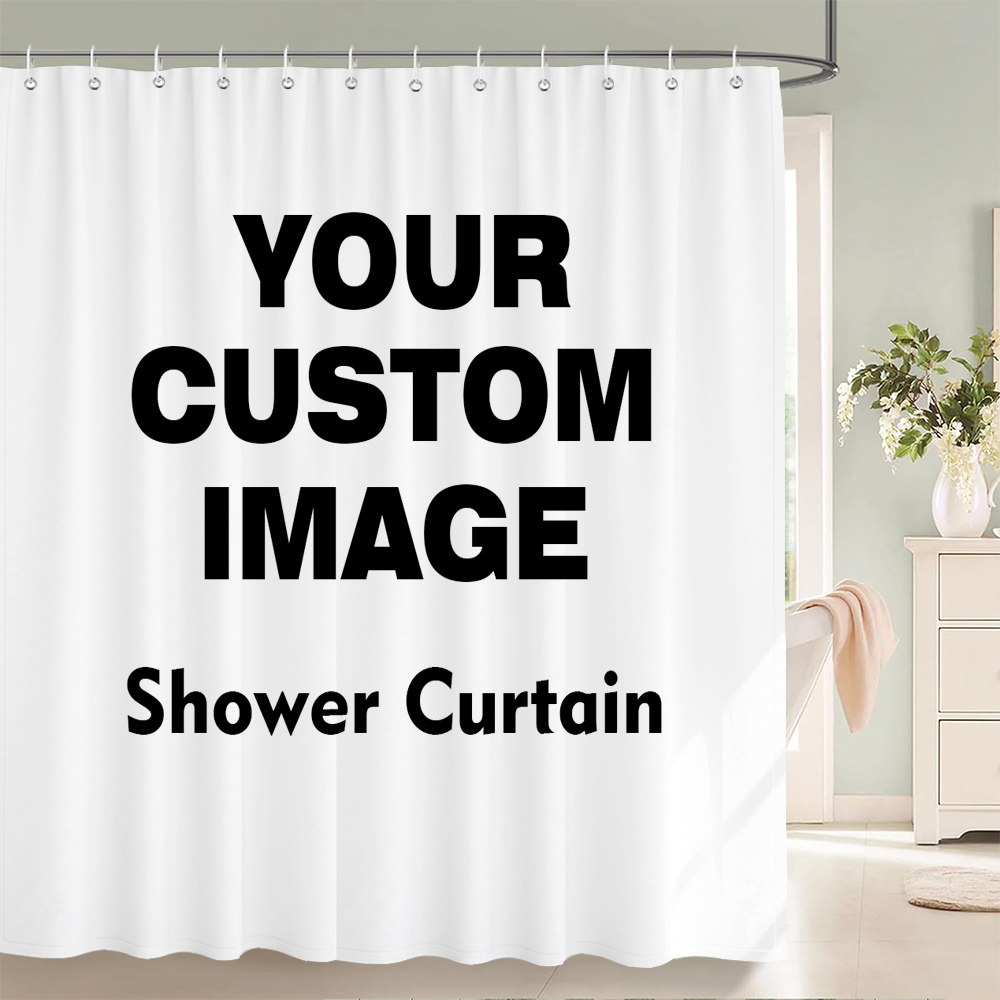 3D Printing Foto - Custom Shower Curtain Bathroom Waterproof Curtains