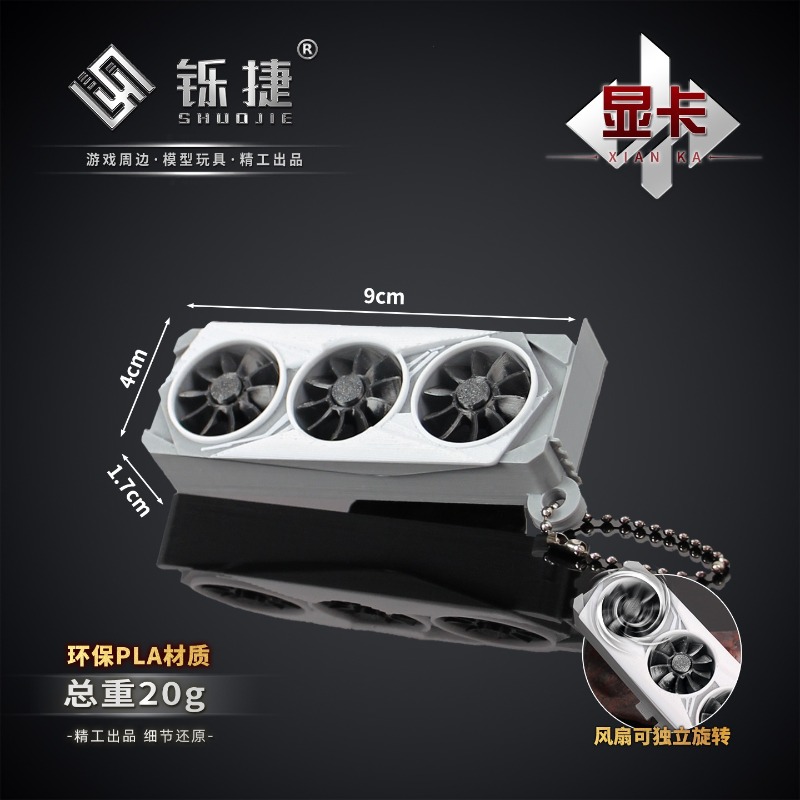 Delta Force Graphics Card Mini - đánh giá và giá 3D Printing Keychain