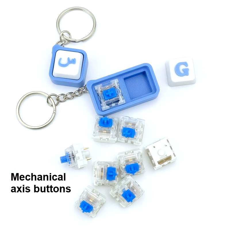 New Mechanical Switch Fidget T - đánh giá và giá 3D Printing Keychain