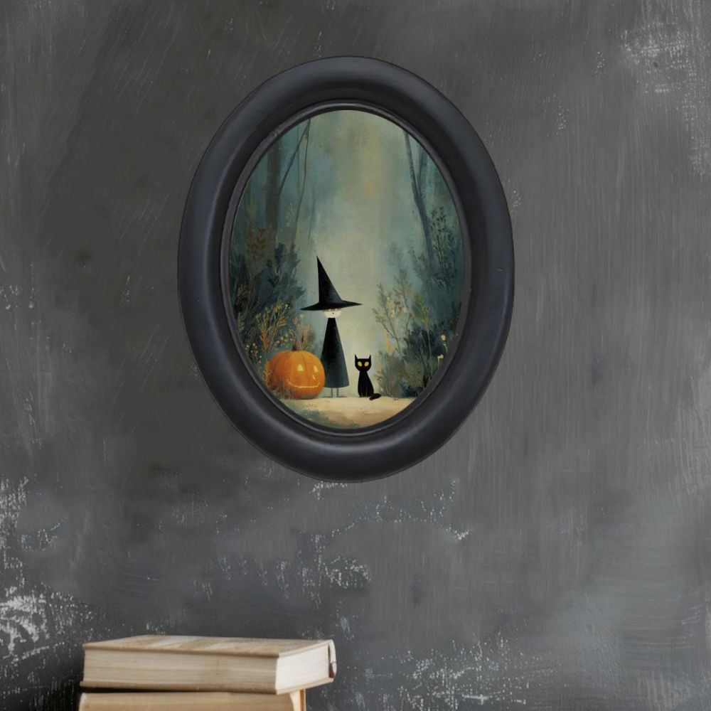 A 3D Vintage Halloween Witch a - đánh giá và giá 3D Printing Wall