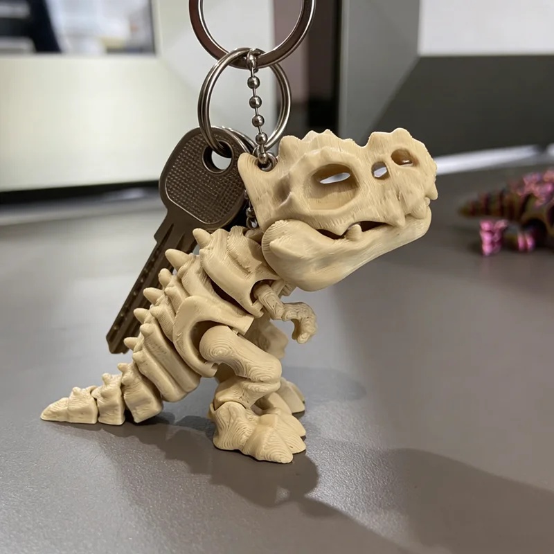 3D Printed Tyrannosaurus Rex S - đánh giá và giá 3D Printing Keychain
