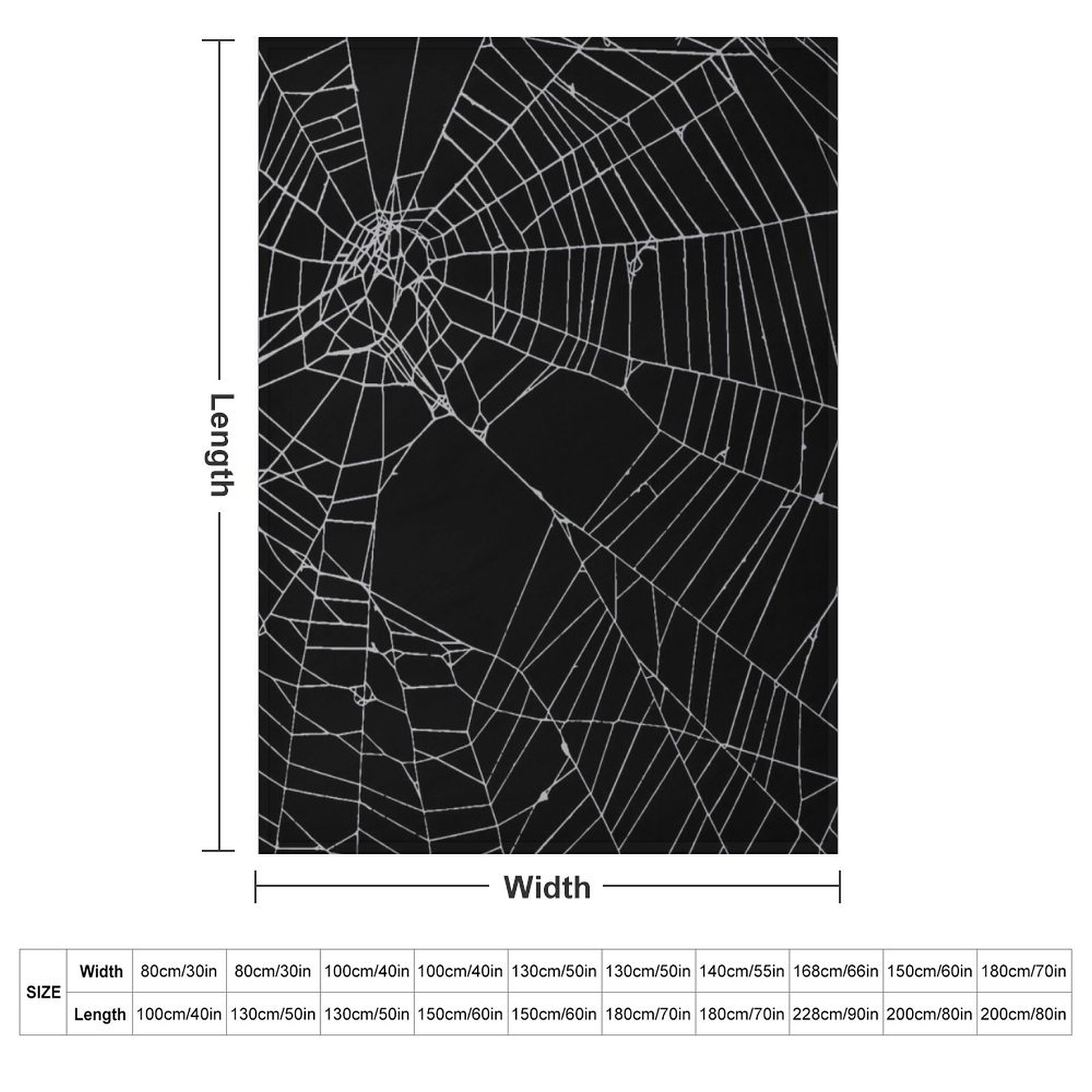 SpiderWeb Web Throw Blanket bl - đánh giá và giá 3D Printing Web