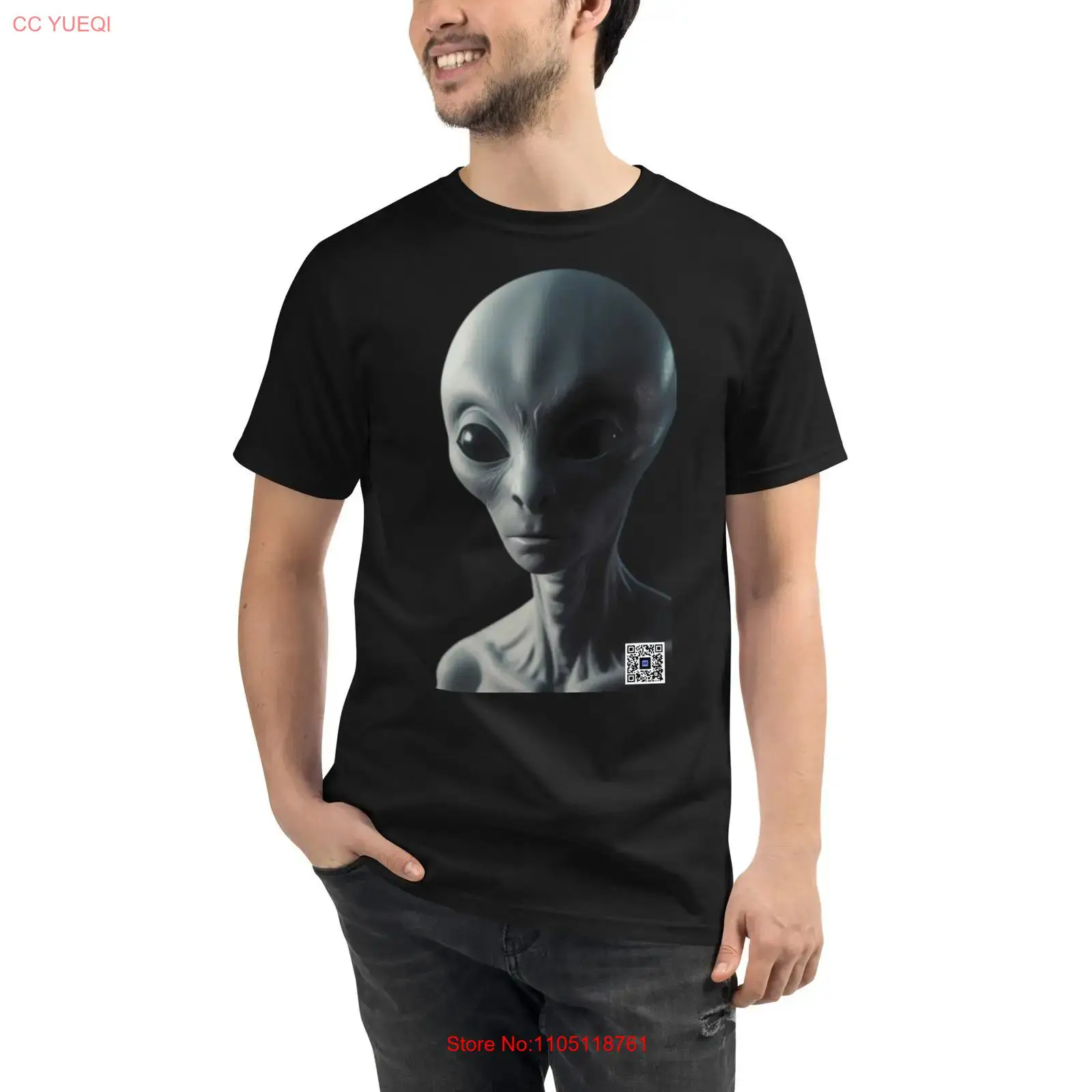 Organic Alien T Shirt smartpho - đánh giá và giá 3D Printing Qr Code