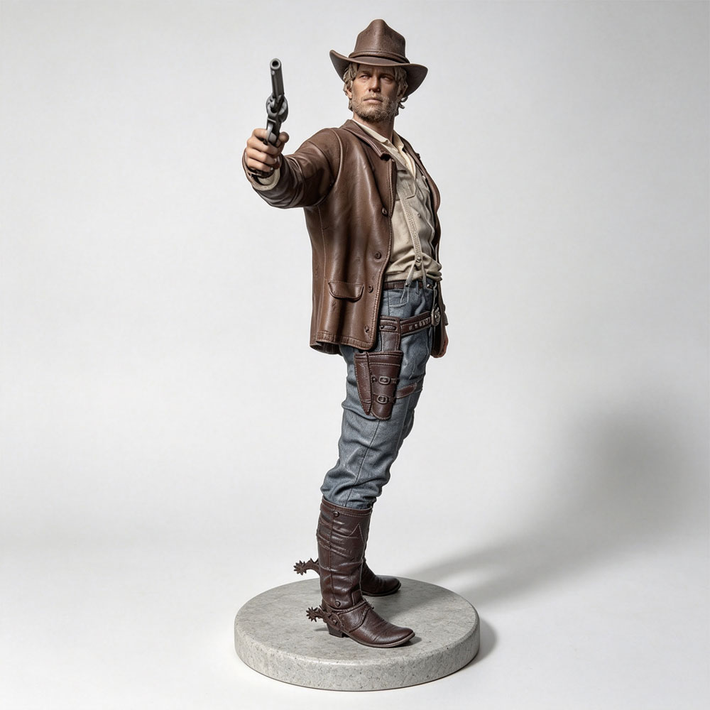 1/24/12/6 Red Dead Western Cow - đánh giá và giá 3D Printing Drawing