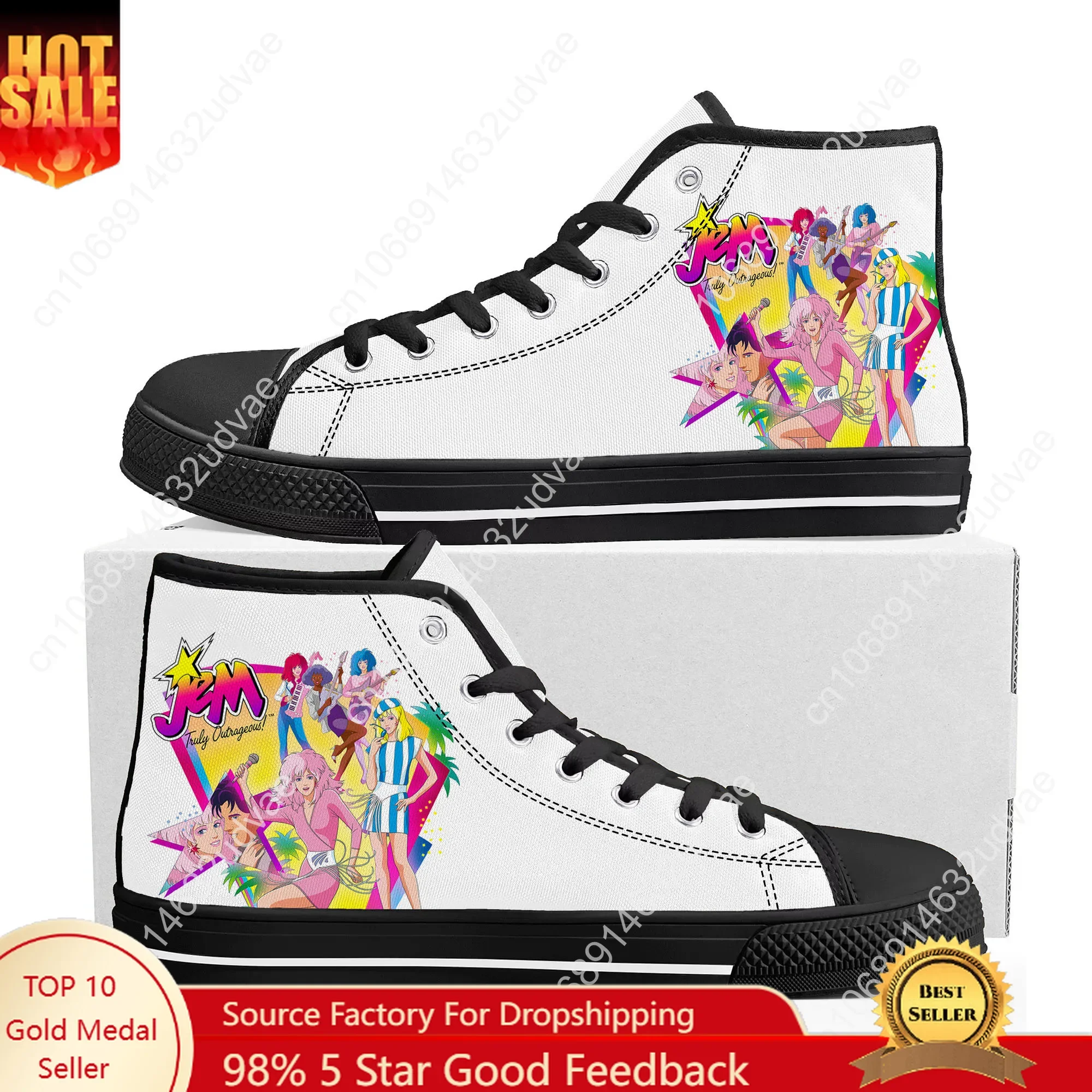 Jem and The Holograms High Top - đánh giá và giá 3D Printing Hologram