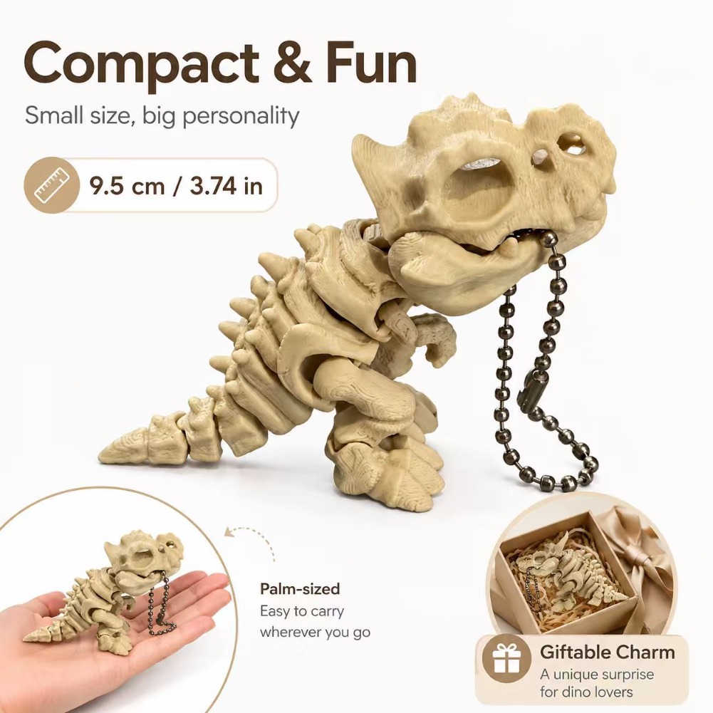 3D Printed Tyrannosaurus Rex S - đánh giá và giá 3D Printing Keychain