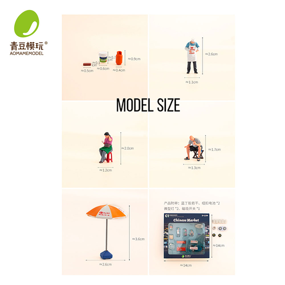 1/64 Night market s Model Kit- - đánh giá và giá 3D Printing Jobs