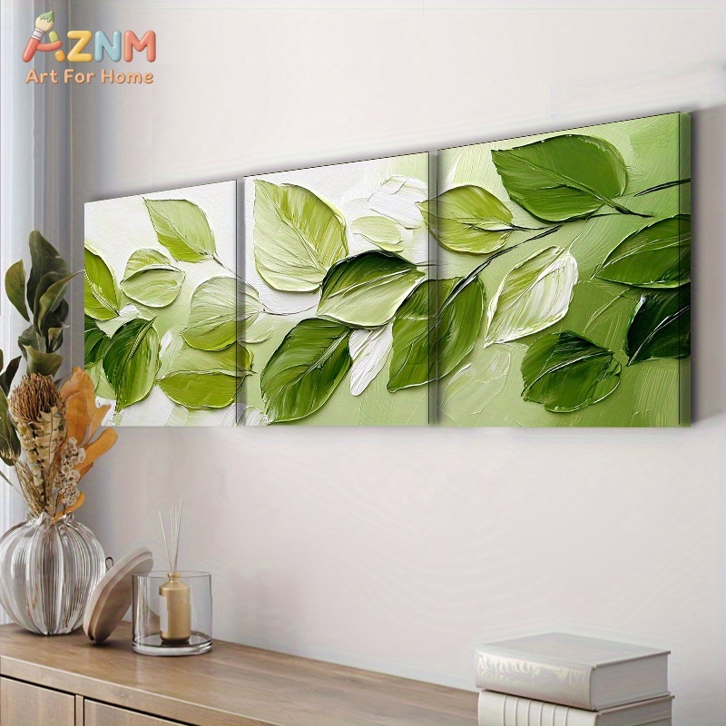 AZNM 3D Textured Green Leaf Im - đánh giá và giá 3D Printing Wall