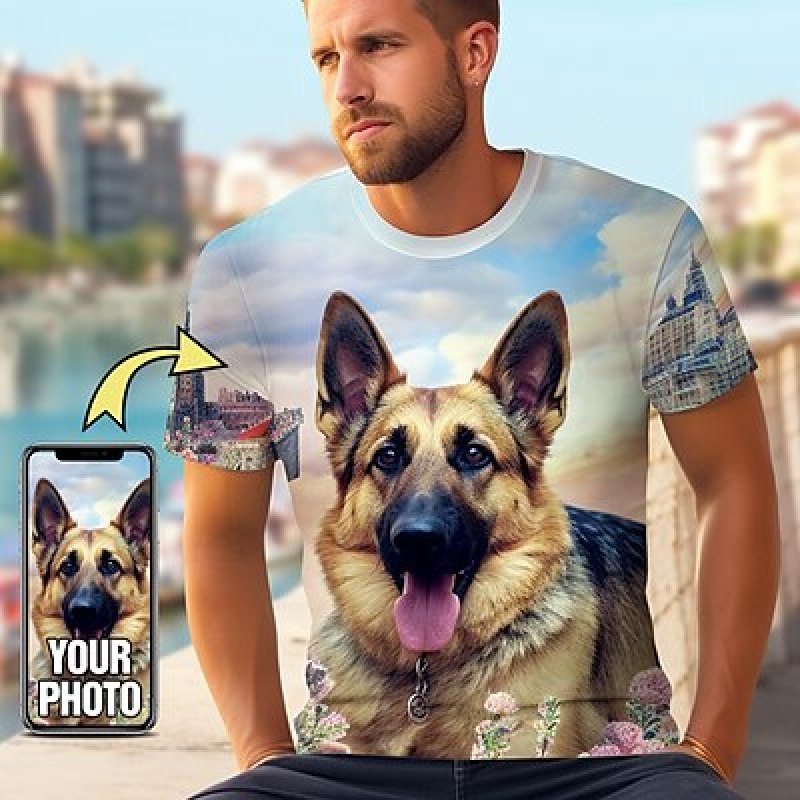 Custom Pet T Shirt for Men Des - đánh giá và giá 3D Printing Foto