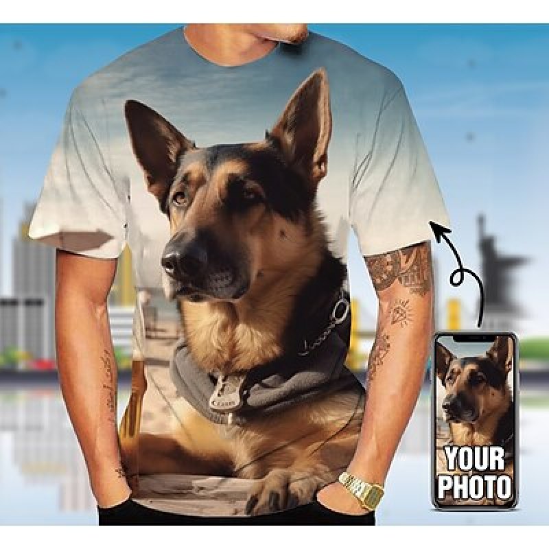 Custom Pet T Shirt for Men Des - đánh giá và giá 3D Printing Foto