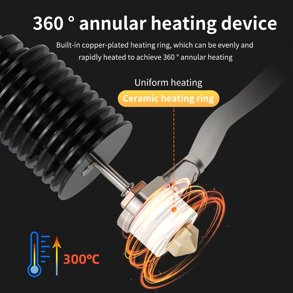 Hotend V6 Ceramic Heating Core - đánh giá và giá Ender 3 Upgrade Kit